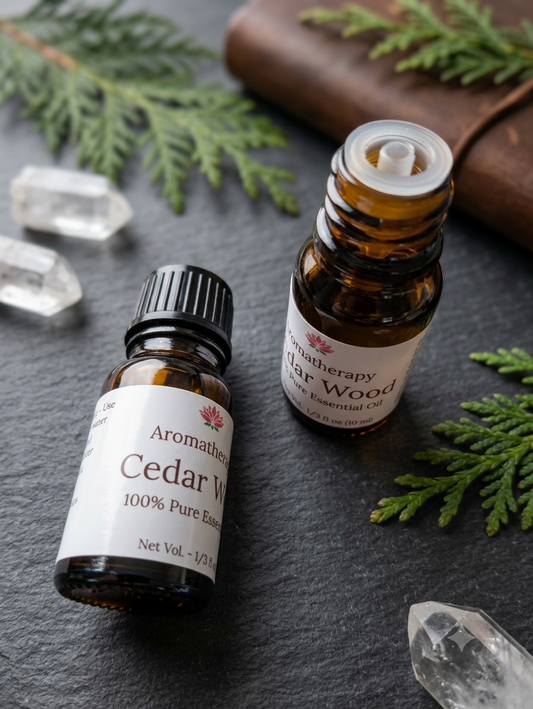 Cedarwood  Essential Oil 10ml (Built-in Dropper Cap)