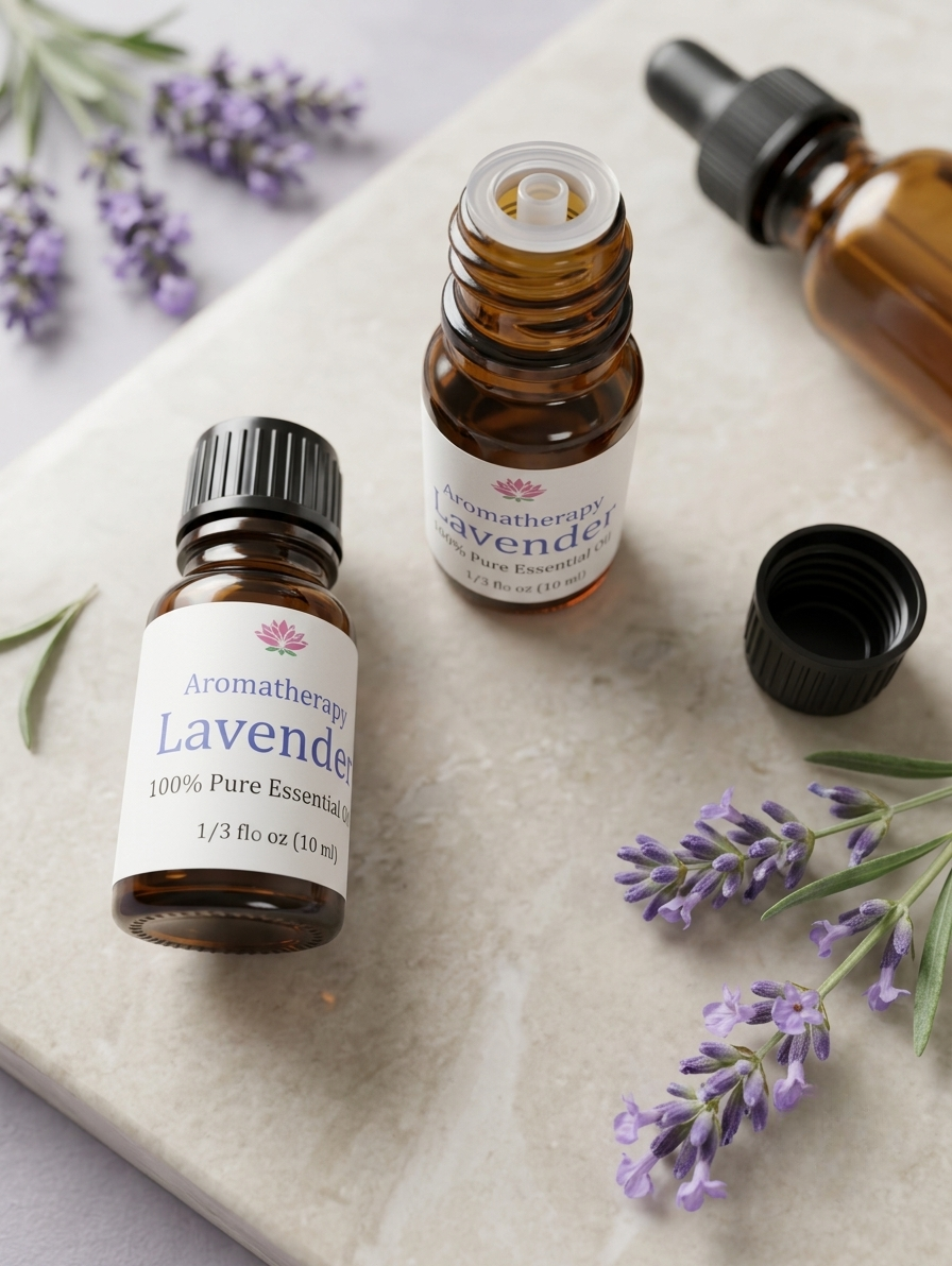 Lavender Essential Oil 10ml – Built-in Dropper Cap