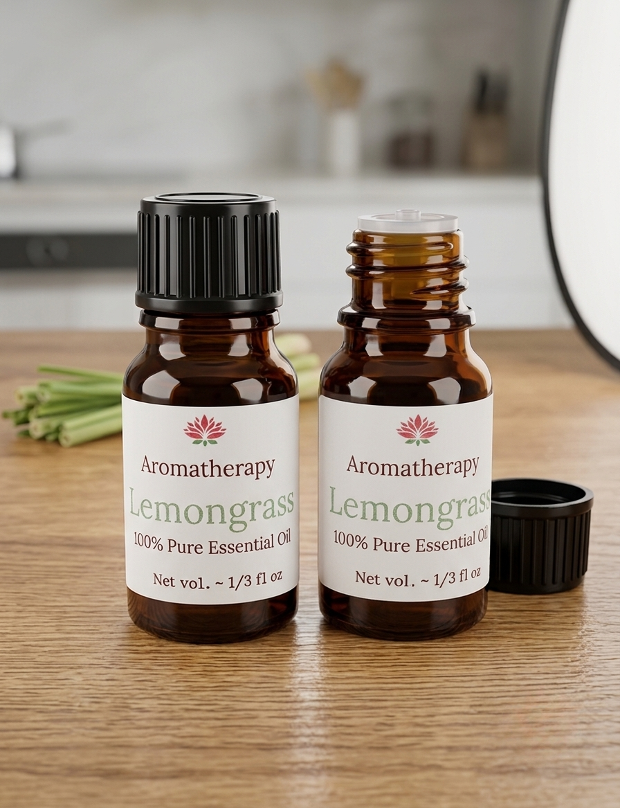 Lemongrass Essential Oil  10ml (Built-in Dropper Cap