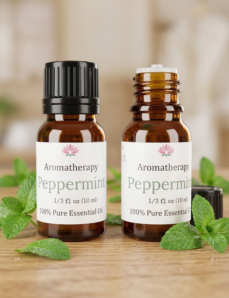 Peppermint Essential Oil 10ml (Built-in Dropper Cap)
