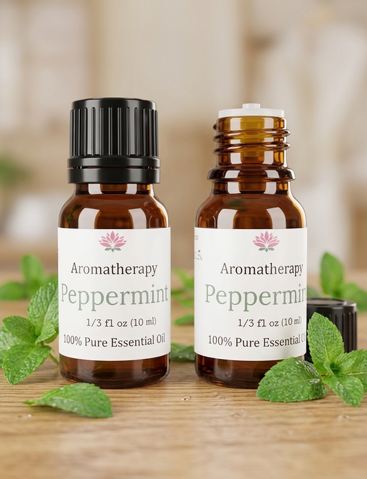 Peppermint Essential Oil 10ml (Built-in Dropper Cap)