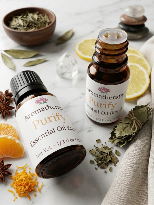 Purity Essential Oil Blend 10ml (Built-in Dropper Cap)