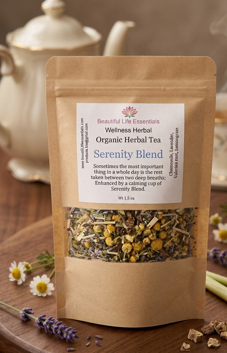 Serenity Blend - Herbal Tea for Calm & Restful Sleep