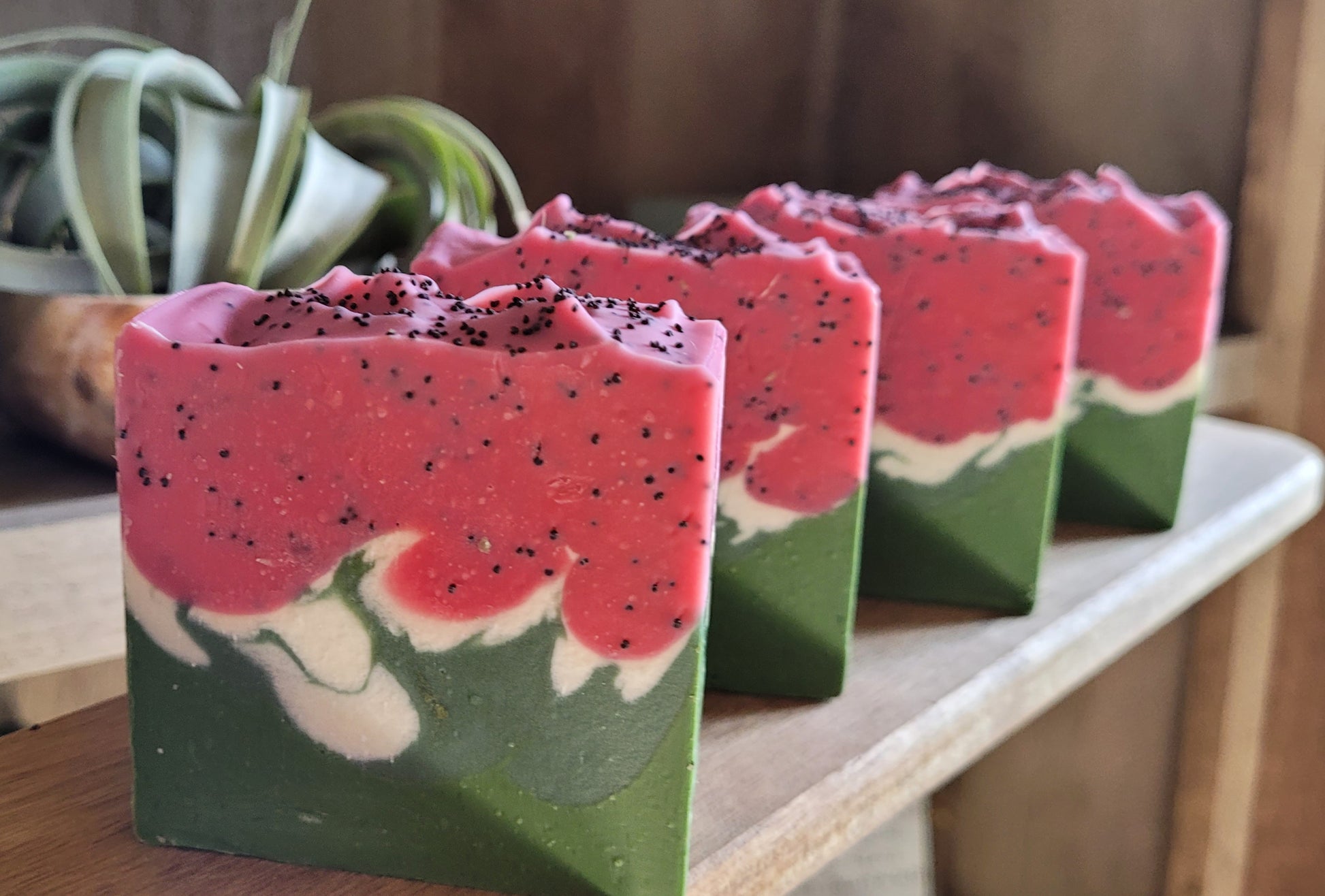 Perfect for  gift , the watermelon is a creative and fun soap . It's lightly exfoliator and great cleanser.
